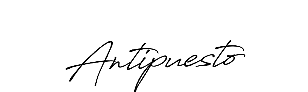 Antipuesto stylish signature style. Best Handwritten Sign (Antro_Vectra_Bolder) for my name. Handwritten Signature Collection Ideas for my name Antipuesto. Antipuesto signature style 7 images and pictures png