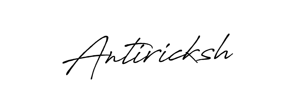 Design your own signature with our free online signature maker. With this signature software, you can create a handwritten (Antro_Vectra_Bolder) signature for name Antiricksh. Antiricksh signature style 7 images and pictures png