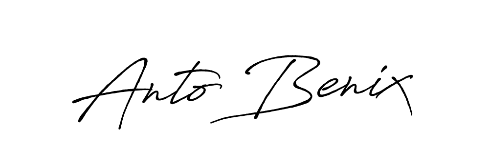 You can use this online signature creator to create a handwritten signature for the name Anto Benix. This is the best online autograph maker. Anto Benix signature style 7 images and pictures png