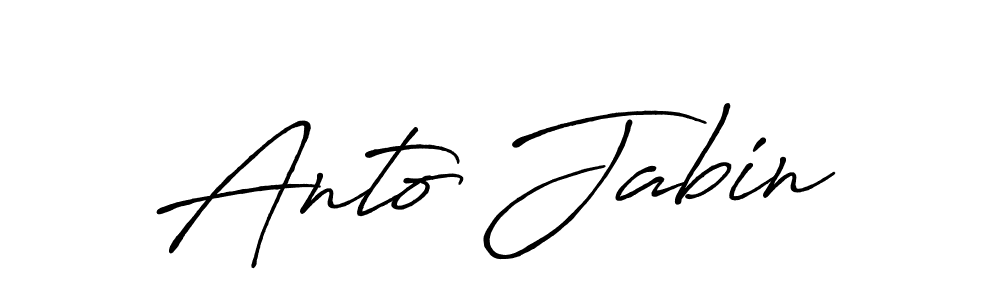 Here are the top 10 professional signature styles for the name Anto Jabin. These are the best autograph styles you can use for your name. Anto Jabin signature style 7 images and pictures png