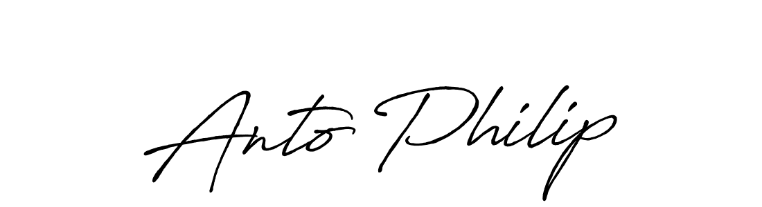 Make a beautiful signature design for name Anto Philip. Use this online signature maker to create a handwritten signature for free. Anto Philip signature style 7 images and pictures png