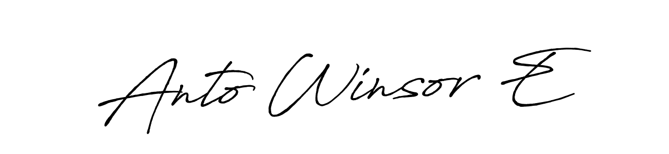 How to Draw Anto Winsor E signature style? Antro_Vectra_Bolder is a latest design signature styles for name Anto Winsor E. Anto Winsor E signature style 7 images and pictures png