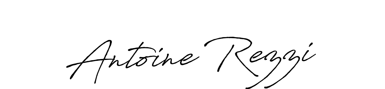 Use a signature maker to create a handwritten signature online. With this signature software, you can design (Antro_Vectra_Bolder) your own signature for name Antoine Rezzi. Antoine Rezzi signature style 7 images and pictures png