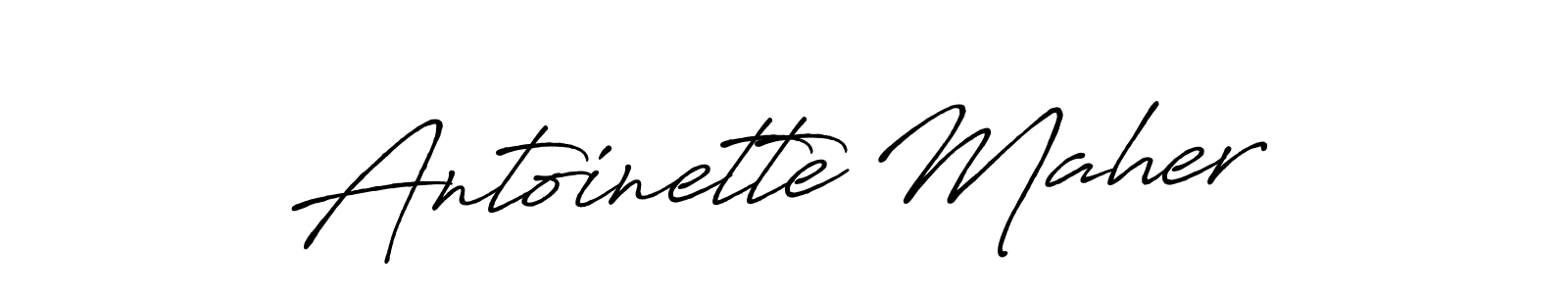 Antoinette Maher stylish signature style. Best Handwritten Sign (Antro_Vectra_Bolder) for my name. Handwritten Signature Collection Ideas for my name Antoinette Maher. Antoinette Maher signature style 7 images and pictures png