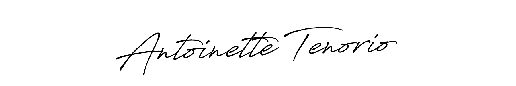 How to make Antoinette Tenorio name signature. Use Antro_Vectra_Bolder style for creating short signs online. This is the latest handwritten sign. Antoinette Tenorio signature style 7 images and pictures png