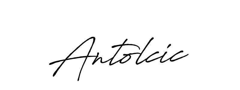 Design your own signature with our free online signature maker. With this signature software, you can create a handwritten (Antro_Vectra_Bolder) signature for name Antolcic. Antolcic signature style 7 images and pictures png