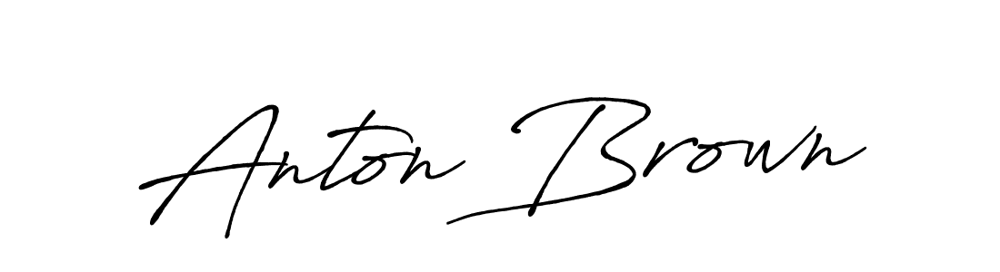 How to make Anton Brown name signature. Use Antro_Vectra_Bolder style for creating short signs online. This is the latest handwritten sign. Anton Brown signature style 7 images and pictures png