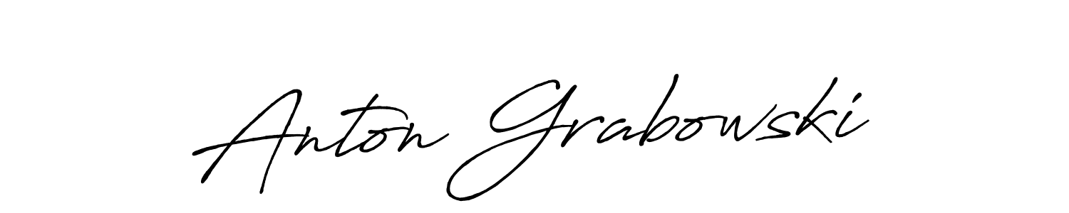 Use a signature maker to create a handwritten signature online. With this signature software, you can design (Antro_Vectra_Bolder) your own signature for name Anton Grabowski. Anton Grabowski signature style 7 images and pictures png