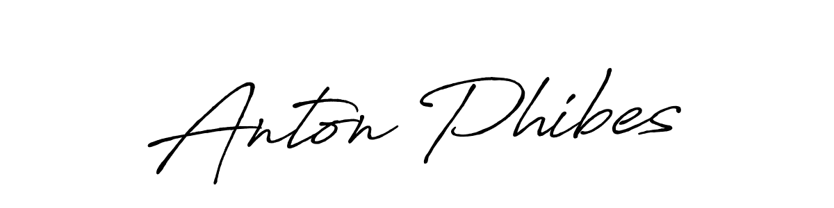 Use a signature maker to create a handwritten signature online. With this signature software, you can design (Antro_Vectra_Bolder) your own signature for name Anton Phibes. Anton Phibes signature style 7 images and pictures png