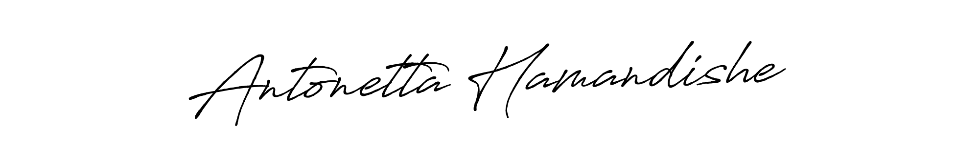 Also we have Antonetta Hamandishe name is the best signature style. Create professional handwritten signature collection using Antro_Vectra_Bolder autograph style. Antonetta Hamandishe signature style 7 images and pictures png