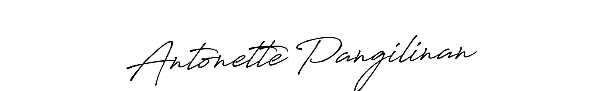 Create a beautiful signature design for name Antonette Pangilinan. With this signature (Antro_Vectra_Bolder) fonts, you can make a handwritten signature for free. Antonette Pangilinan signature style 7 images and pictures png