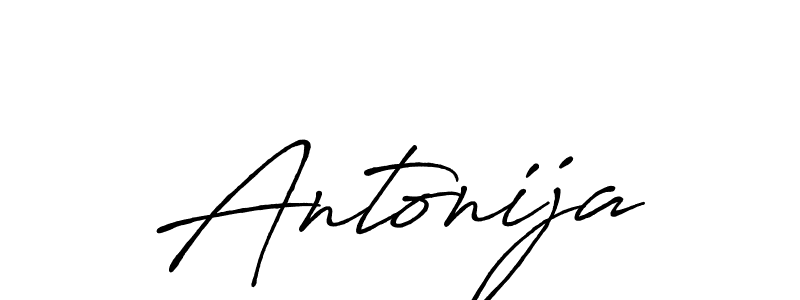 Design your own signature with our free online signature maker. With this signature software, you can create a handwritten (Antro_Vectra_Bolder) signature for name Antonija. Antonija signature style 7 images and pictures png
