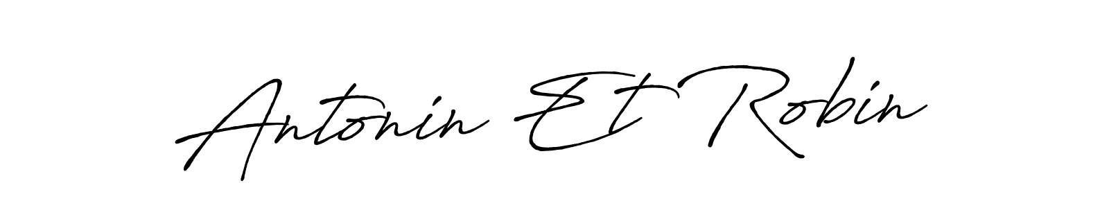 Antonin Et Robin stylish signature style. Best Handwritten Sign (Antro_Vectra_Bolder) for my name. Handwritten Signature Collection Ideas for my name Antonin Et Robin. Antonin Et Robin signature style 7 images and pictures png