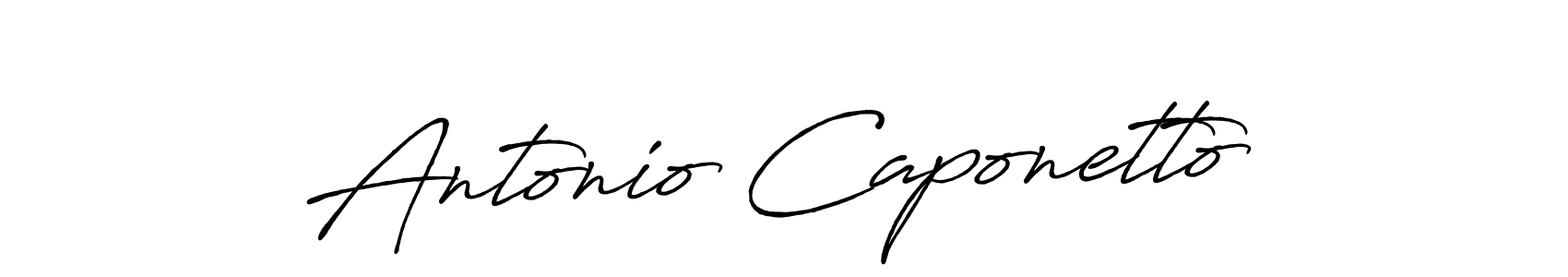 How to make Antonio Caponetto name signature. Use Antro_Vectra_Bolder style for creating short signs online. This is the latest handwritten sign. Antonio Caponetto signature style 7 images and pictures png