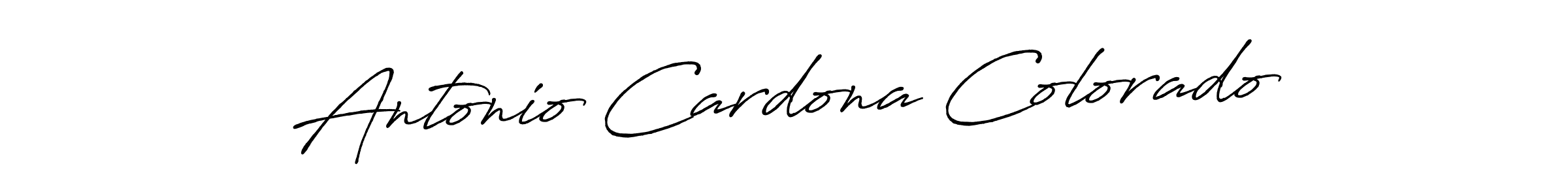 You should practise on your own different ways (Antro_Vectra_Bolder) to write your name (Antonio Cardona Colorado) in signature. don't let someone else do it for you. Antonio Cardona Colorado signature style 7 images and pictures png