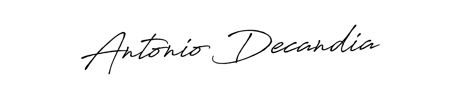 Also You can easily find your signature by using the search form. We will create Antonio Decandia name handwritten signature images for you free of cost using Antro_Vectra_Bolder sign style. Antonio Decandia signature style 7 images and pictures png