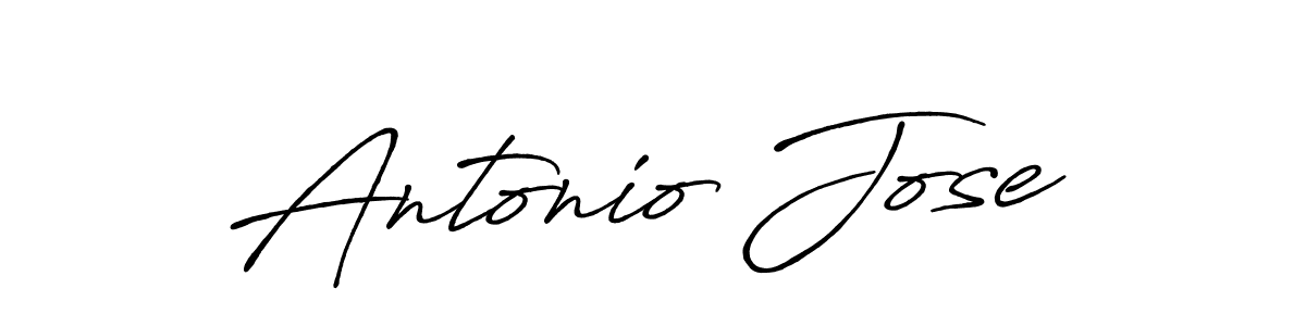 Use a signature maker to create a handwritten signature online. With this signature software, you can design (Antro_Vectra_Bolder) your own signature for name Antonio Jose. Antonio Jose signature style 7 images and pictures png