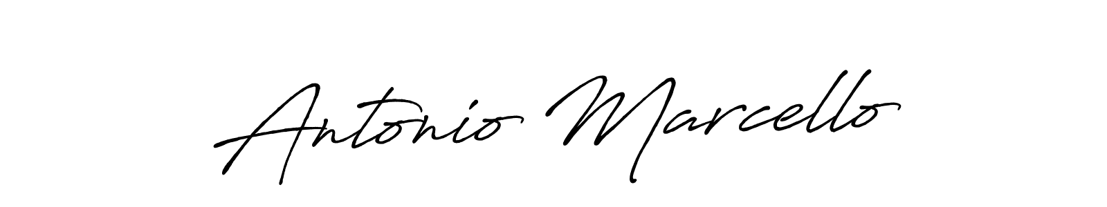 Design your own signature with our free online signature maker. With this signature software, you can create a handwritten (Antro_Vectra_Bolder) signature for name Antonio Marcello. Antonio Marcello signature style 7 images and pictures png