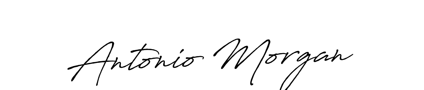 Design your own signature with our free online signature maker. With this signature software, you can create a handwritten (Antro_Vectra_Bolder) signature for name Antonio Morgan. Antonio Morgan signature style 7 images and pictures png