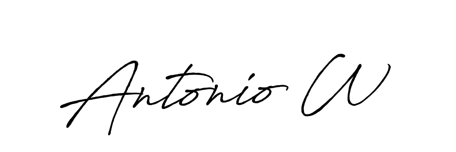 The best way (Antro_Vectra_Bolder) to make a short signature is to pick only two or three words in your name. The name Antonio W include a total of six letters. For converting this name. Antonio W signature style 7 images and pictures png