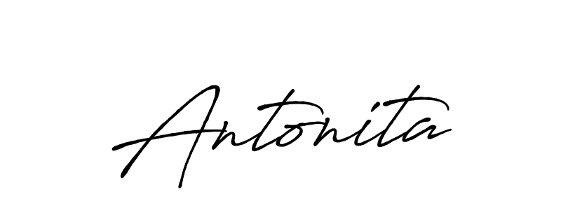 Antonita stylish signature style. Best Handwritten Sign (Antro_Vectra_Bolder) for my name. Handwritten Signature Collection Ideas for my name Antonita. Antonita signature style 7 images and pictures png