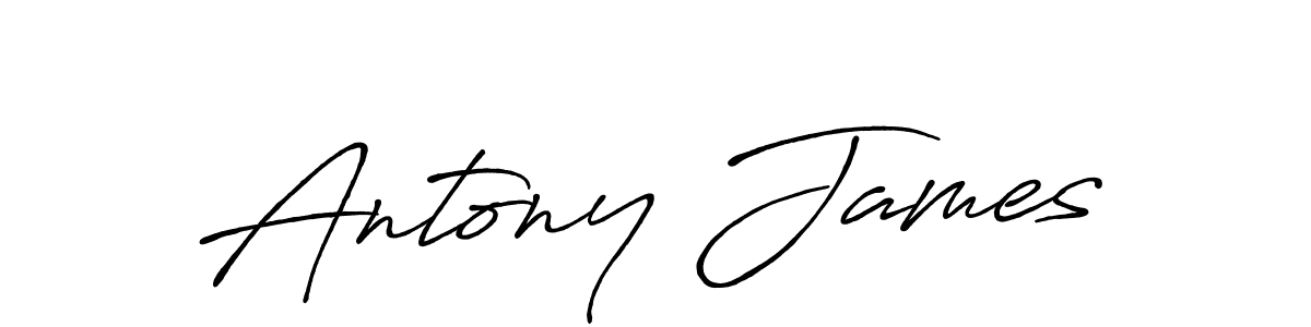 Also we have Antony James name is the best signature style. Create professional handwritten signature collection using Antro_Vectra_Bolder autograph style. Antony James signature style 7 images and pictures png