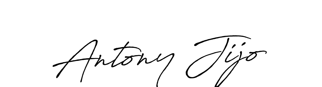 Use a signature maker to create a handwritten signature online. With this signature software, you can design (Antro_Vectra_Bolder) your own signature for name Antony Jijo. Antony Jijo signature style 7 images and pictures png