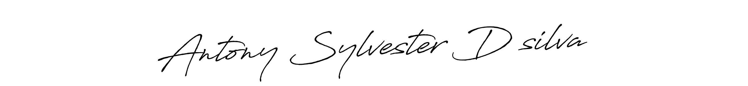 Design your own signature with our free online signature maker. With this signature software, you can create a handwritten (Antro_Vectra_Bolder) signature for name Antony Sylvester D’silva. Antony Sylvester D’silva signature style 7 images and pictures png