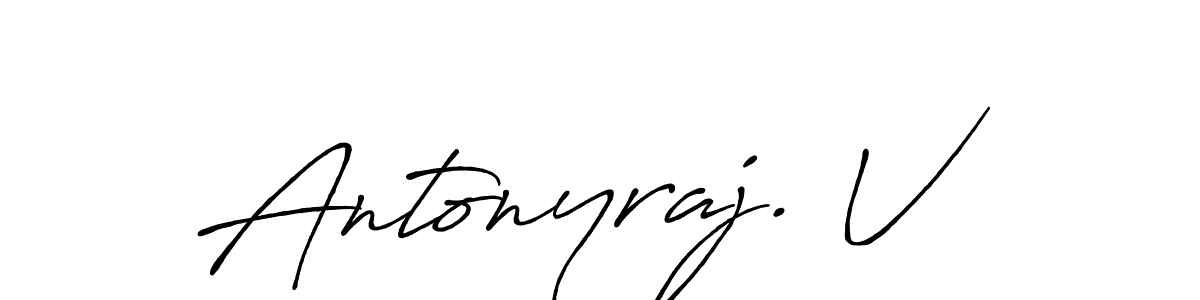 Similarly Antro_Vectra_Bolder is the best handwritten signature design. Signature creator online .You can use it as an online autograph creator for name Antonyraj. V. Antonyraj. V signature style 7 images and pictures png