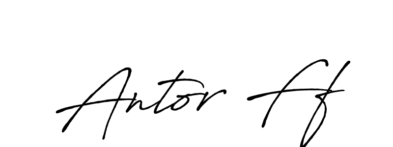 Also we have Antor Ff name is the best signature style. Create professional handwritten signature collection using Antro_Vectra_Bolder autograph style. Antor Ff signature style 7 images and pictures png