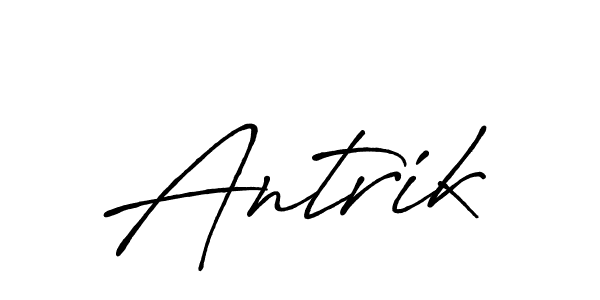 Antrik stylish signature style. Best Handwritten Sign (Antro_Vectra_Bolder) for my name. Handwritten Signature Collection Ideas for my name Antrik. Antrik signature style 7 images and pictures png