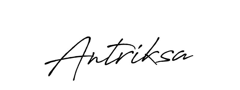 How to make Antriksa signature? Antro_Vectra_Bolder is a professional autograph style. Create handwritten signature for Antriksa name. Antriksa signature style 7 images and pictures png