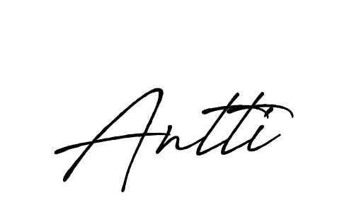 Create a beautiful signature design for name Antti. With this signature (Antro_Vectra_Bolder) fonts, you can make a handwritten signature for free. Antti signature style 7 images and pictures png