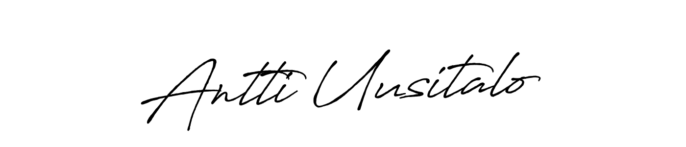 You can use this online signature creator to create a handwritten signature for the name Antti Uusitalo. This is the best online autograph maker. Antti Uusitalo signature style 7 images and pictures png