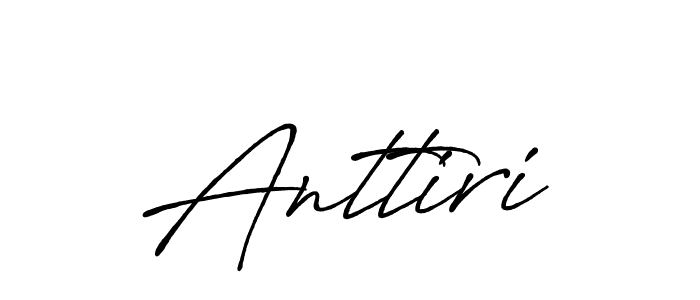 Create a beautiful signature design for name Anttiri. With this signature (Antro_Vectra_Bolder) fonts, you can make a handwritten signature for free. Anttiri signature style 7 images and pictures png