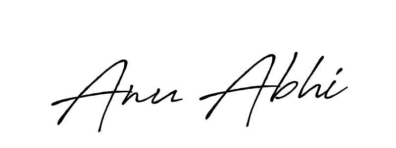 You should practise on your own different ways (Antro_Vectra_Bolder) to write your name (Anu Abhi) in signature. don't let someone else do it for you. Anu Abhi signature style 7 images and pictures png