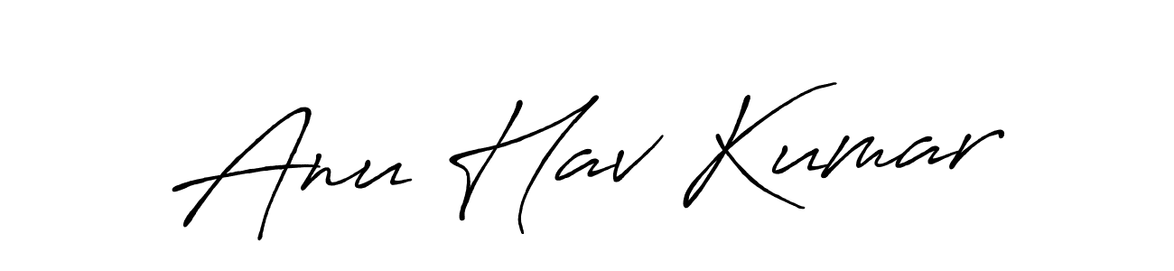 It looks lik you need a new signature style for name Anu Hav Kumar. Design unique handwritten (Antro_Vectra_Bolder) signature with our free signature maker in just a few clicks. Anu Hav Kumar signature style 7 images and pictures png