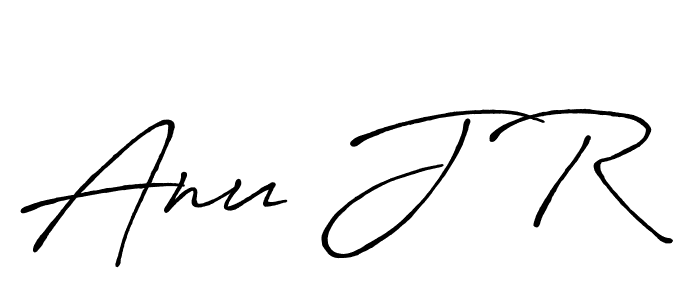 How to make Anu J R signature? Antro_Vectra_Bolder is a professional autograph style. Create handwritten signature for Anu J R name. Anu J R signature style 7 images and pictures png