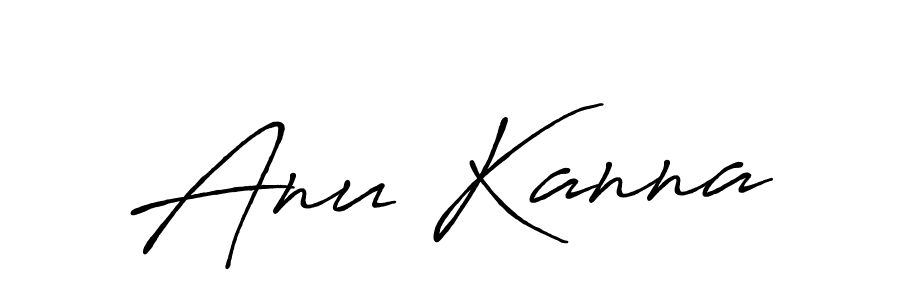 Use a signature maker to create a handwritten signature online. With this signature software, you can design (Antro_Vectra_Bolder) your own signature for name Anu Kanna. Anu Kanna signature style 7 images and pictures png