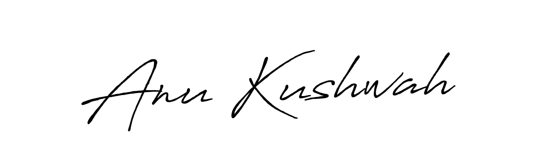 Also we have Anu Kushwah name is the best signature style. Create professional handwritten signature collection using Antro_Vectra_Bolder autograph style. Anu Kushwah signature style 7 images and pictures png