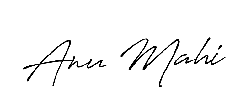 You should practise on your own different ways (Antro_Vectra_Bolder) to write your name (Anu Mahi) in signature. don't let someone else do it for you. Anu Mahi signature style 7 images and pictures png