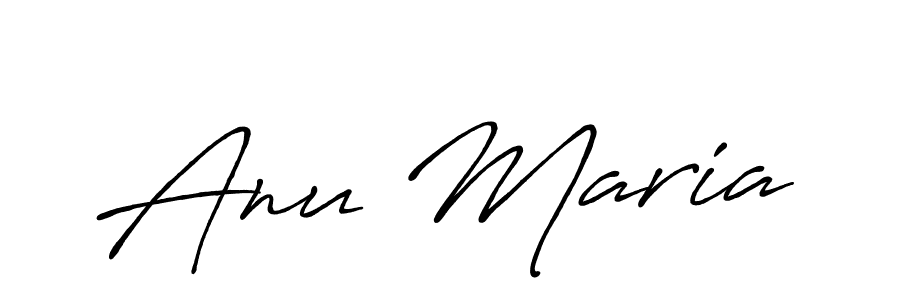 Design your own signature with our free online signature maker. With this signature software, you can create a handwritten (Antro_Vectra_Bolder) signature for name Anu Maria. Anu Maria signature style 7 images and pictures png
