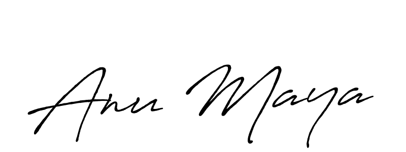 Similarly Antro_Vectra_Bolder is the best handwritten signature design. Signature creator online .You can use it as an online autograph creator for name Anu Maya. Anu Maya signature style 7 images and pictures png