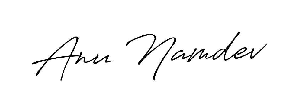 Similarly Antro_Vectra_Bolder is the best handwritten signature design. Signature creator online .You can use it as an online autograph creator for name Anu Namdev. Anu Namdev signature style 7 images and pictures png