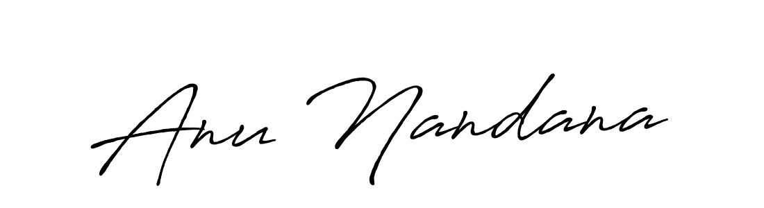 How to make Anu Nandana signature? Antro_Vectra_Bolder is a professional autograph style. Create handwritten signature for Anu Nandana name. Anu Nandana signature style 7 images and pictures png