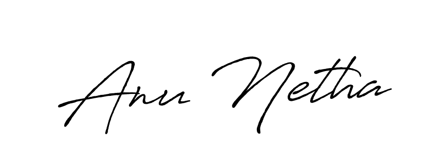 Use a signature maker to create a handwritten signature online. With this signature software, you can design (Antro_Vectra_Bolder) your own signature for name Anu Netha. Anu Netha signature style 7 images and pictures png