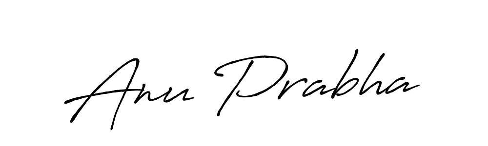 Design your own signature with our free online signature maker. With this signature software, you can create a handwritten (Antro_Vectra_Bolder) signature for name Anu Prabha. Anu Prabha signature style 7 images and pictures png