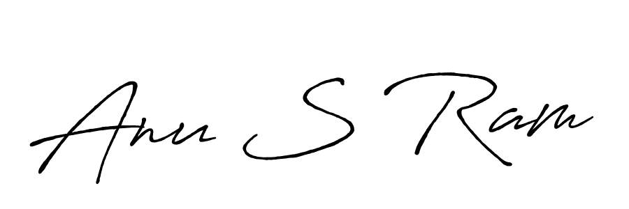 Anu S Ram stylish signature style. Best Handwritten Sign (Antro_Vectra_Bolder) for my name. Handwritten Signature Collection Ideas for my name Anu S Ram. Anu S Ram signature style 7 images and pictures png