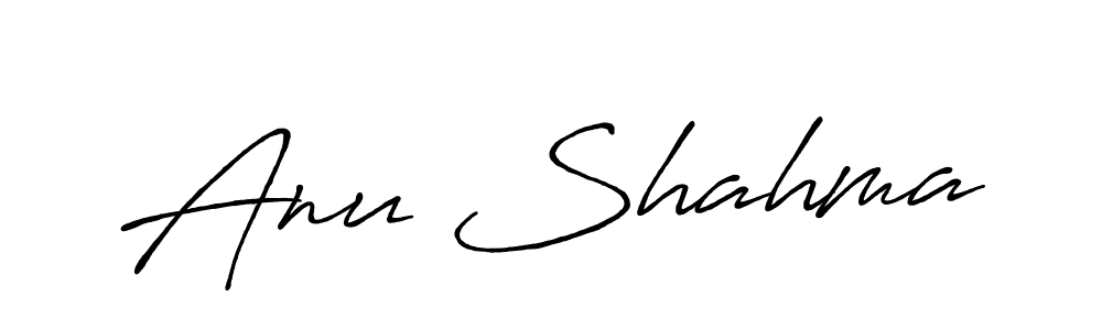 Similarly Antro_Vectra_Bolder is the best handwritten signature design. Signature creator online .You can use it as an online autograph creator for name Anu Shahma. Anu Shahma signature style 7 images and pictures png