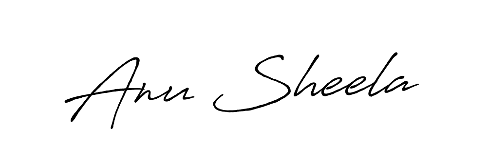 Make a beautiful signature design for name Anu Sheela. Use this online signature maker to create a handwritten signature for free. Anu Sheela signature style 7 images and pictures png